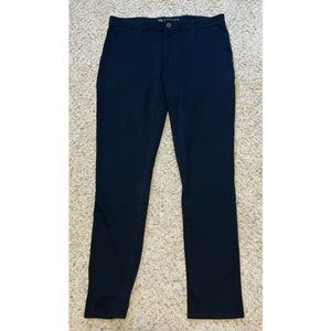 Vuori Men's Meta  Black 5-Pocket Pant Commuter Chino Size 34 x 32 EUC